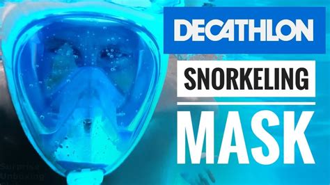 decathlon worlds  snorkelling mask easybreath  gadget  diving