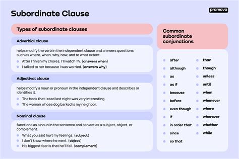 subordinate clauses promova grammar