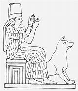 Mesopotamia Gula Babilonesi Diosa Espacio Guardianes Colorare Tocho T8 Dioses Sumerian Mesopotamian Dios Marduk Egipto Bau Tochoocho Gilgamesh Ordeal Nabu sketch template