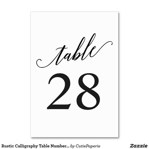 downloadable  printable calligraphy table numbers printable templates