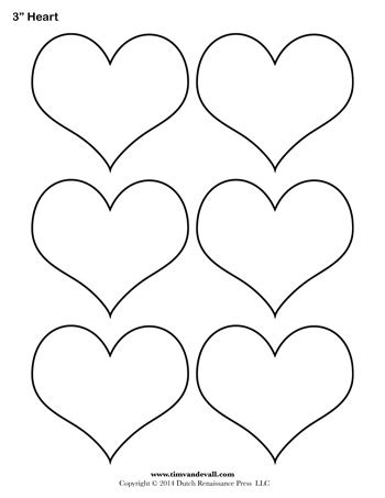 heart template   tims printables