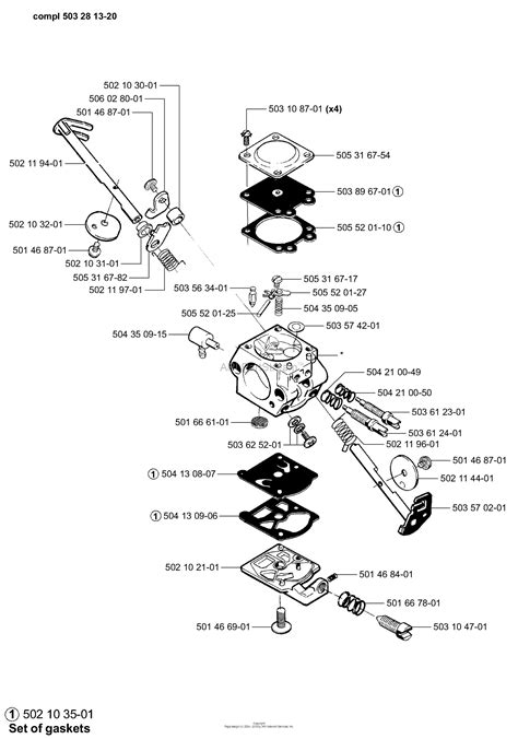 husqvarna    parts diagram  carburetor walbro wt