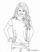 Selena Gomez Coloring Pages Actress Print Swift Taylor Color Hellokids Hollywood People Famous Printable Getcolorings sketch template