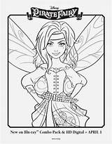 Coloring Iridessa Fairies Fairy Savvy Pirate Tinkerbell sketch template