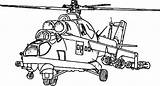 Helicopter Apache Colouring Helicopters Everfreecoloring Tank Battleship sketch template
