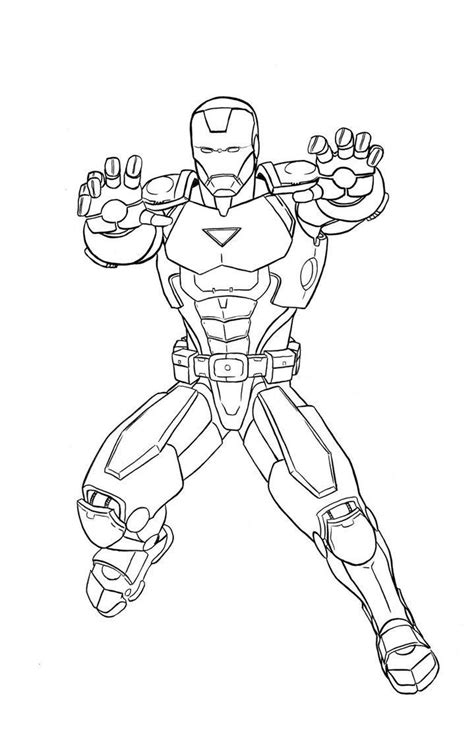 marvel iron man coloring pages desenhos de super herois marcha