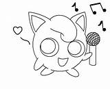 Coloring Microphone Jigglypuff Pages Pokemon Getcolorings Holding Comments Print sketch template