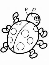 Colorat Ladybug Planse Insecte Buburuze Gargarita Fise Gargarite sketch template