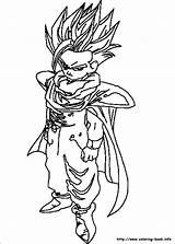 Coloring Pages Saiyan Super Goku Getdrawings sketch template
