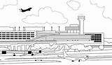 Airport sketch template