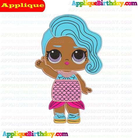 splash queen lol doll surprise applique design