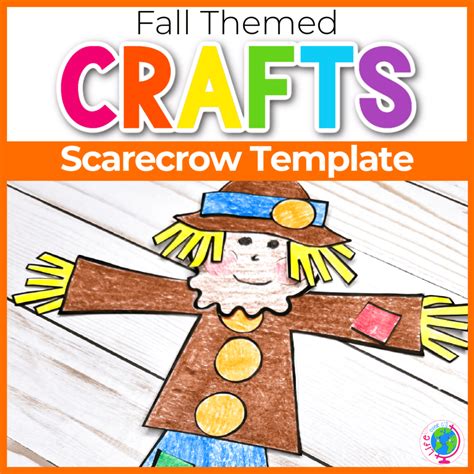 cut  paste scarecrow craft  fall