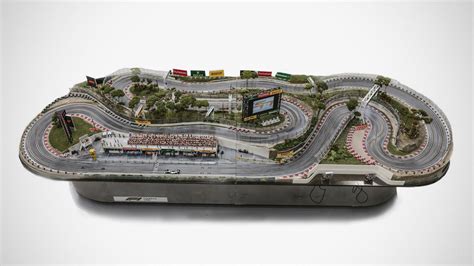 insanely detailed  commissioned slot car racetrack     hammer shouts