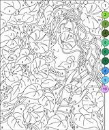 Coloring Pages Number Color Numbers Printable Paint Adult Sheets Nicole Kids Adults Girl Malen Zahlen Nach Vorlagen Kostenlos Disney Para sketch template