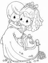 Precious Moments Coloring Pages Couples Married Getcolorings Getdrawings Printable sketch template