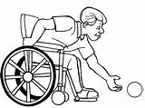 Wheelchair Disability Handicap Getdrawings sketch template