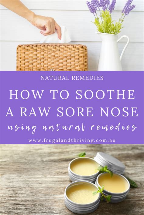 effective natural sore nose remedies  soothe raw skin remedies