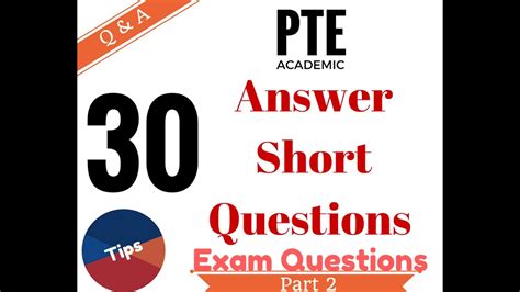 pte answer short question practice youtube