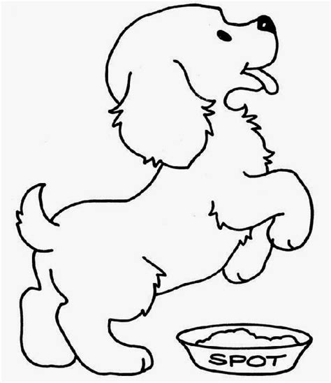 blank dogs coloring pages