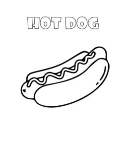 burger  hot dog coloring pages playing learning