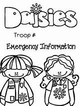 Scout Girl Leader Troop Binder Daisy Freebie Covers 2k Followers sketch template