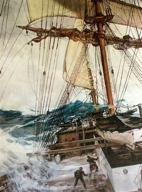 rising wind  montague dawson sailing ships  sailing ships
