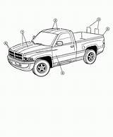 Dodge Coloring Ram Pages Truck Drawing 2500 Cummins Dakota Printable Drawings Template Sheet Library Getdrawings Comments Coloringhome Color sketch template