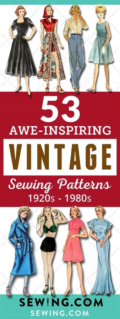 53 vintage sewing patterns from the 1900s we ve got sewing patterns