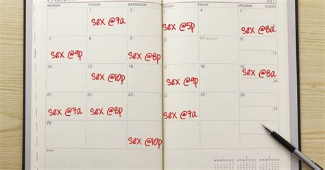 can a sex schedule save your relationship thrillist