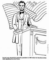 Lincoln Abraham Coloring Pages President History Printable Drawing Kids Worksheets American Patriotic Bible Color Print Hat Kid Famous People Printing sketch template