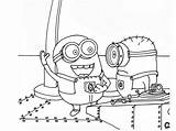 Cz Mimoni Creative Minions Coloring Pages Despicable Disney Sheets sketch template