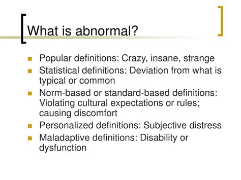 abnormal psychology powerpoint    id