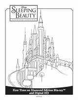 Castle Coloring Beauty Aurora Pages Princess Sleeping Disney Maleficent Sheet Colouring Walt Printable Board Choose Printables sketch template