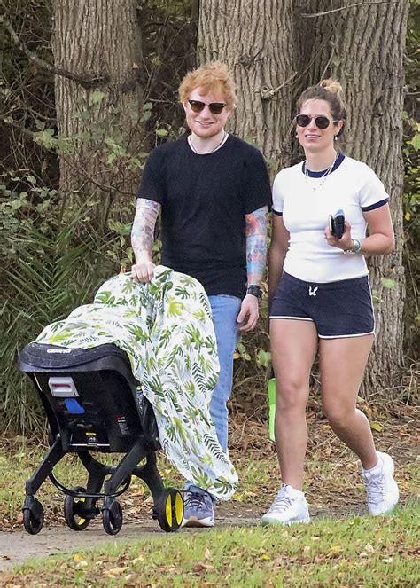 Ed Sheeran And Cherry Seaborn Head Out For A Walk With Their Daughter 32