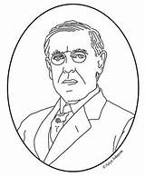 Woodrow Wilson Coloring Getdrawings Drawing sketch template