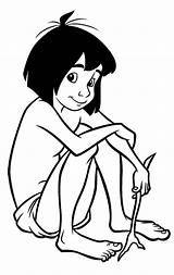 Mowgli Jungle Book Coloring Disney Draw Characters Drawing Pages Cartoon Color Kids Easy Drawings Trace Visit Character Board Choose sketch template