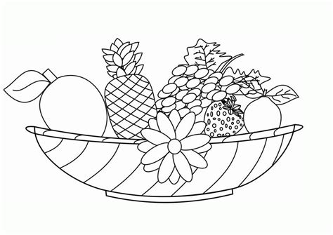 printable fruit coloring pages coloring home