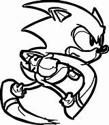 Sonic Coloring Hedgehog Run Pages Fastest Wecoloringpage Running Logo Cool sketch template