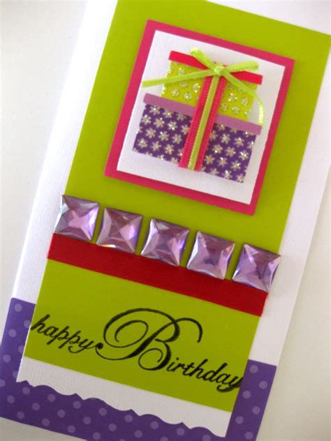 gift happy birthday feminine card  feminine bling lo flickr