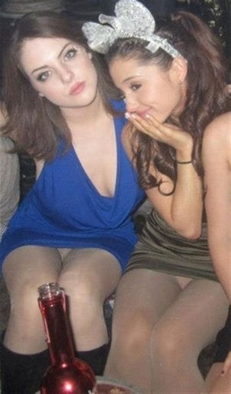 ariana grande and elizabeth gillies double upskirt pic