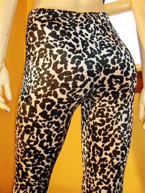 80s Catgirl Rocker Chick Sexy Leopard Kitty Print Velvet