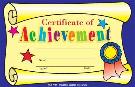certificate  achievement awards tcr teacher created resources