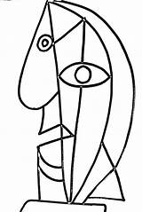 Picasso Cubismo Cuadros sketch template