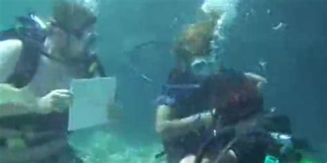 this underwater proposal almost went terribly wrong video
