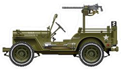 military vehicle  mounted machine gun