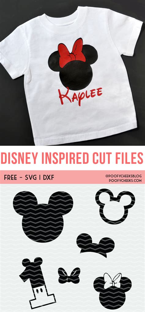 disney inspired cut files  silhouette  cricut svg dxf  png
