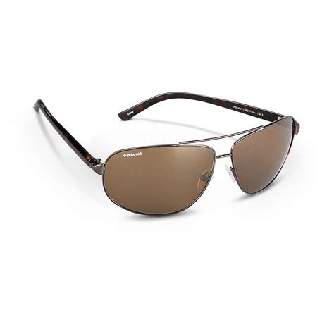 polaroid® polarized ultrasight sunglasses brown frames brown lens