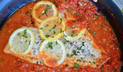 Steamed Chilean Sea Bass In Tomato Caper Sauce Food Life