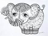 Olifant Mandalas Kleurplaat Elefant Calf Kleurplaten Erwachsene Colorier Elephants Zentangle Volwassen Semynova Malvorlagen Magnificient Uitprinten Adulte Elefantes éléphant Gratuit Everfreecoloring sketch template
