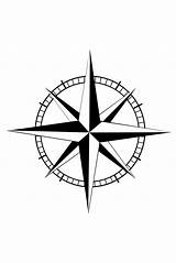 Nautical Star Drawing Tattoo Compass Getdrawings sketch template